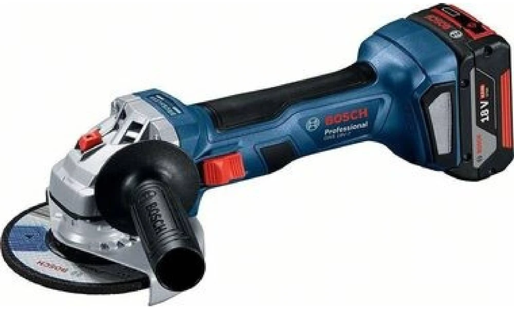 Bosch Akumuliatorinis kampinis šlifuoklis GWS 18V-7, 2x4.0Ah, GAL 18V-40