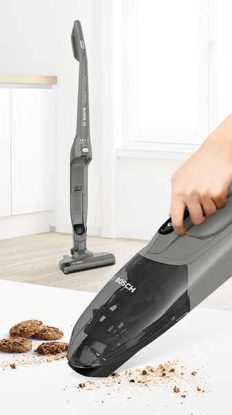 Bosch BBHF214G Serija 2, Įkraunamasis dulkių siurblys, Readyy'y 14.4V, Grafito