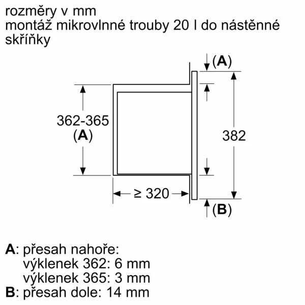 Įmontuojama mikrobangų krosnelė Bosch BFL623MB3
