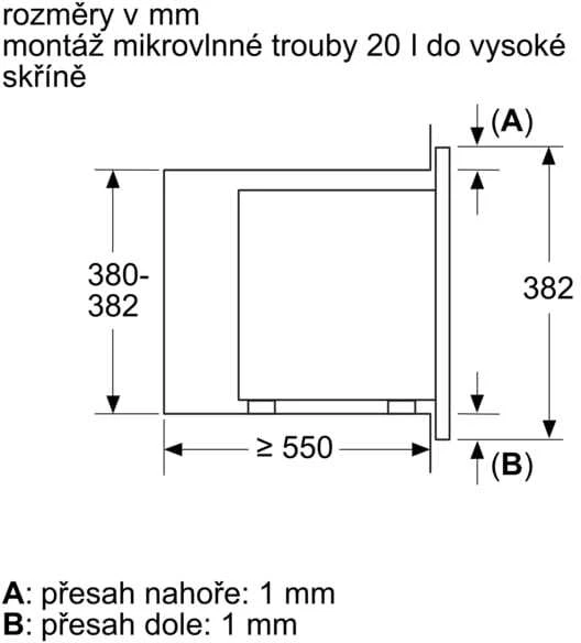 Įmontuojama mikrobangų krosnelė Bosch BFL623MB3