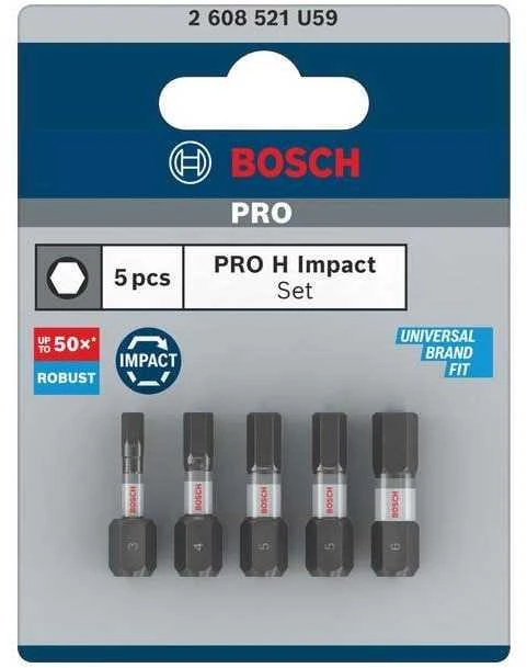 Bosch Suktuvo antg. Komp. H3, H4, H5(X2),H6, L=25mm