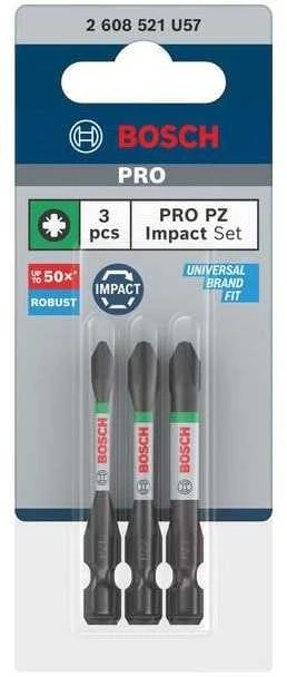 Bosch 3 PRO PZ smūginis antgalis PZ1, PZ2, PZ3,55 mm