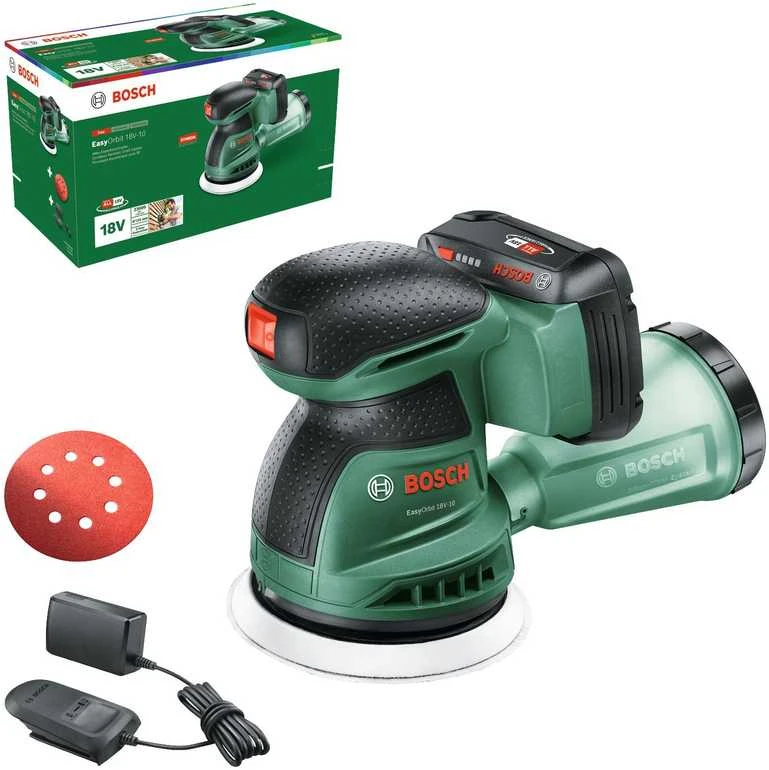 Bosch EasyOrbit 18V-10(1x2Ah) Ekscentrinis šlifuoklis