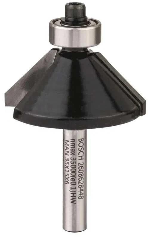 Bosch Nusklembimo frezos 6 mm D1 34,9 mm, B 11,1 mm,45°