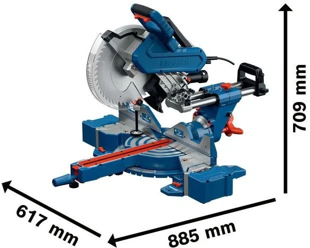 Skersinio pjovimo staklės Bosch Professional GCM 340-305 D; 1800 W; 305 mm
