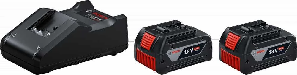 Įrankių rinkinys Bosch 0615990N1U (GDX 180-LI + GWS 180-LI); 18V; 2x4,0 Ah akum.