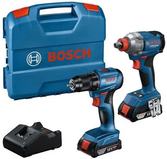 Įrankių rinkinys Bosch 06019N2123 (18V-285 + GSR 185-LI); 18 V; 2x2,0 Ah akum.