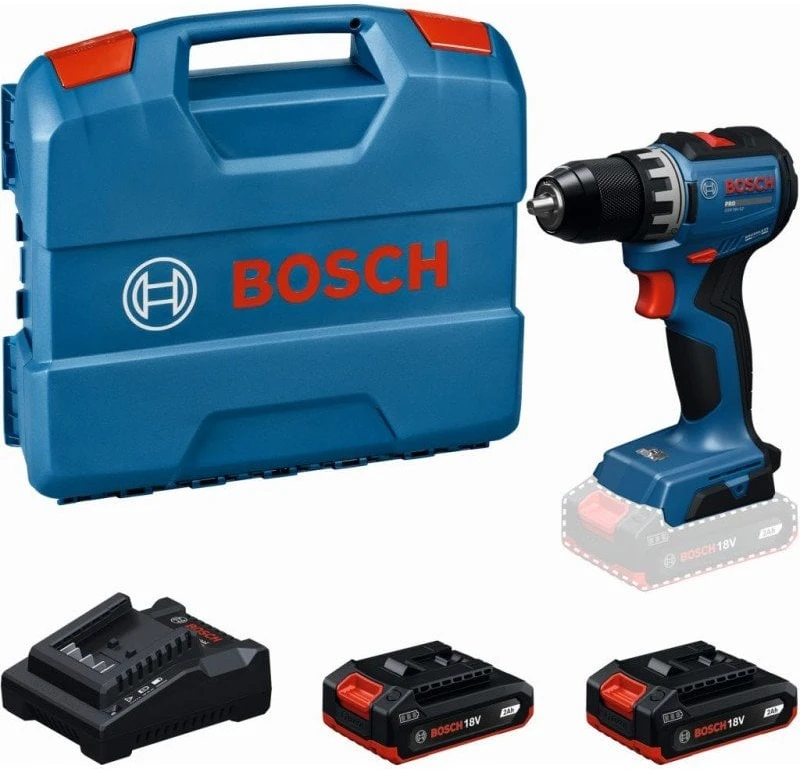Bosch GSR18V-52, 2x2.0Ah, GAL 18V-20, LC