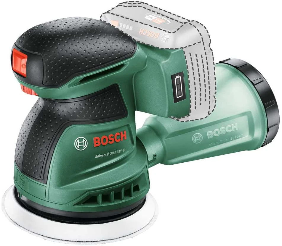 Bosch UniversalOrbit18V-20,1x2a Ekscentrinis šlifuoklis