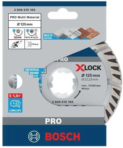 Bosch XLOCK Deimant.pjov.diskas Standard fUniversal 125mm