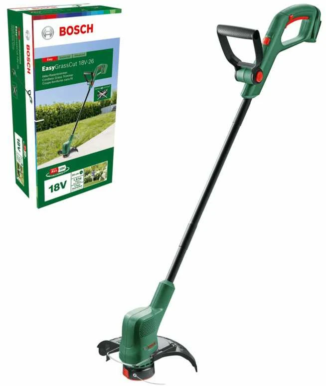 Akumuliatorinė žoliapjovė Bosch Easy GrassCut 18V-26 solo (be akumuliatoriaus ir kroviklio)