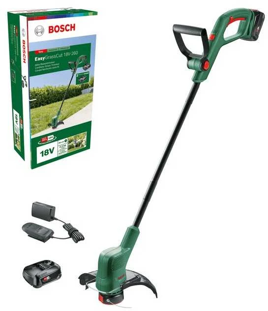 Bosch akumuliatorinė žoliapjovė EasyGrassCut 18V-260, 2x2Ah