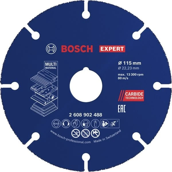 Pjovimo diskas Bosch 2608902488; 115x22,23 mm