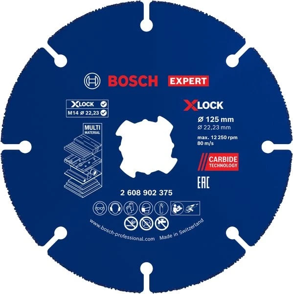 Bosch X-LOCK Carbide MultiWheel 125 x 1 mm