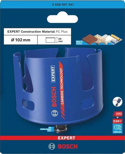 Bosch Exp. Gręži. karūna 102mm Construction Material