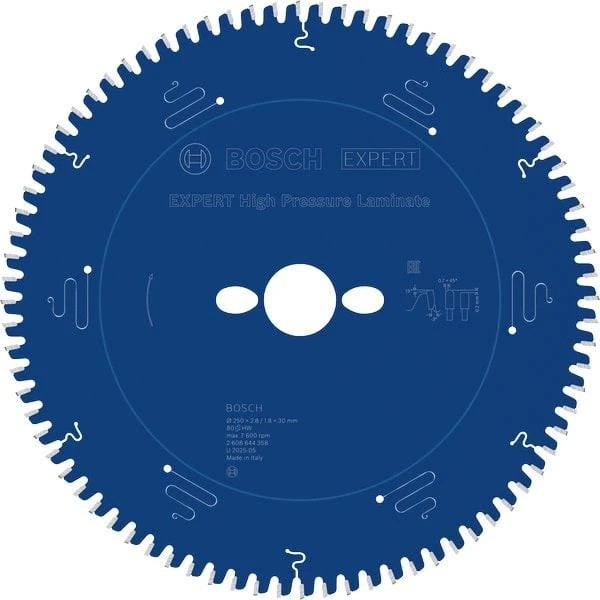 Bosch Expert HPL 250 x 30mm, 80T