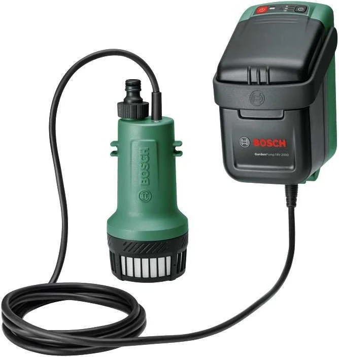 Bosch akumuliatorinis lietaus vandens siurblys GardenPump 18V-2000, 1x2,5Ah