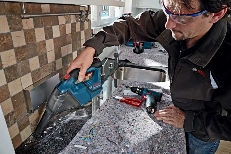 Rankinis dulkių siurblys Bosch GAS 12V, be akumuliatoriaus ir įkroviklio