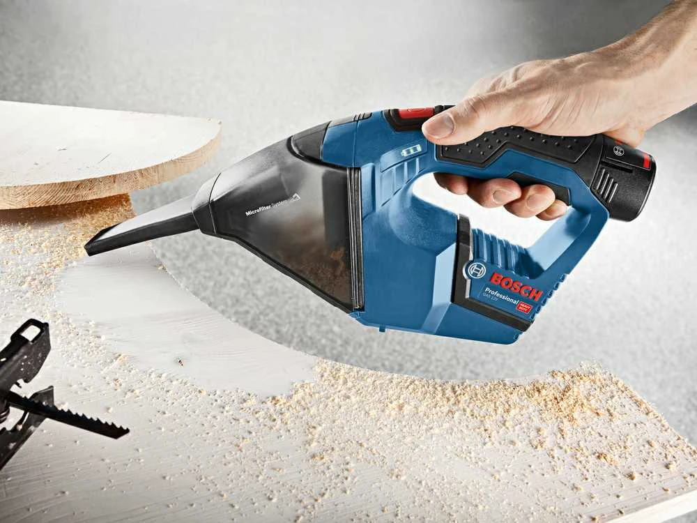 Rankinis dulkių siurblys Bosch GAS 12V, be akumuliatoriaus ir įkroviklio