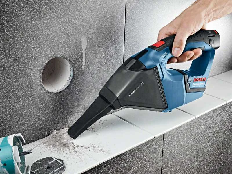 Rankinis dulkių siurblys Bosch GAS 12V, be akumuliatoriaus ir įkroviklio