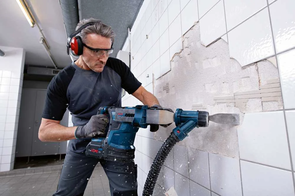 Akumuliatorinis perforatorius Bosch GBH 18V-34 CF BITURBO Professional; 18 V; 5,8 J; SDS-Plus (be akumuliatoriaus ir pakrovėjo)