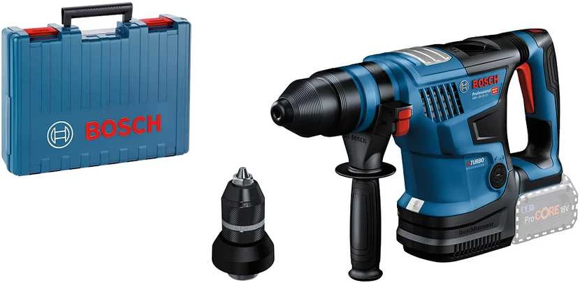 Akumuliatorinis perforatorius Bosch GBH 18V-34 CF BITURBO Professional; 18 V; 5,8 J; SDS-Plus (be akumuliatoriaus ir pakrovėjo)