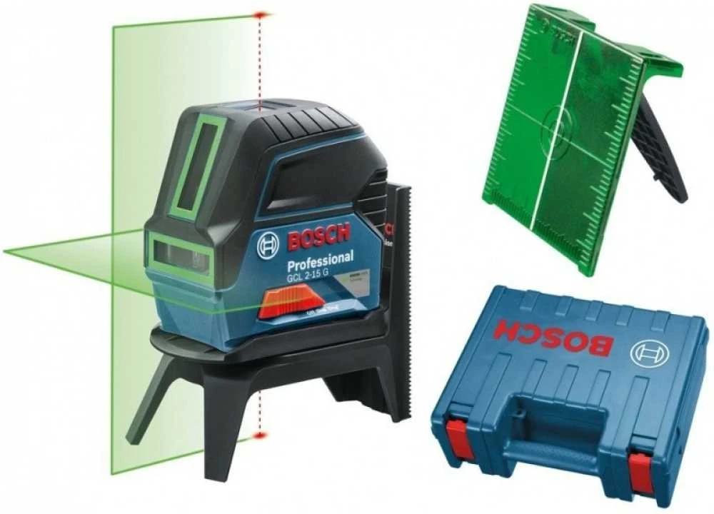 Bosch Kombinuotasis lazeris GCL 2-15 G (3x1.5V AA , Case)