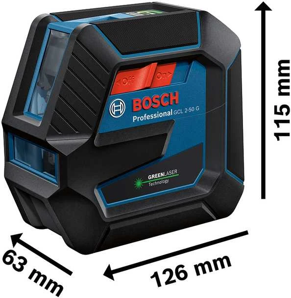 Kombinuotasis lazeris Bosch GCL 2-50 G PROFESSIONAL