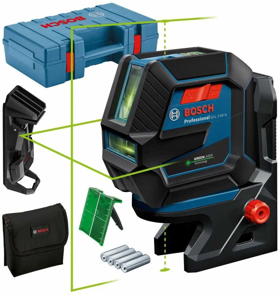 Kombinuotas lazerinis nivelyras Bosch GCL 2-50 G Professional