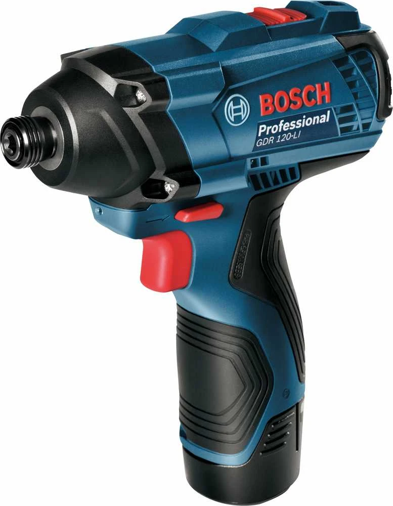 Smūginis veržliasūkis Bosch GDR 120-LI; 12 V; 2x2,0 Ah akum.