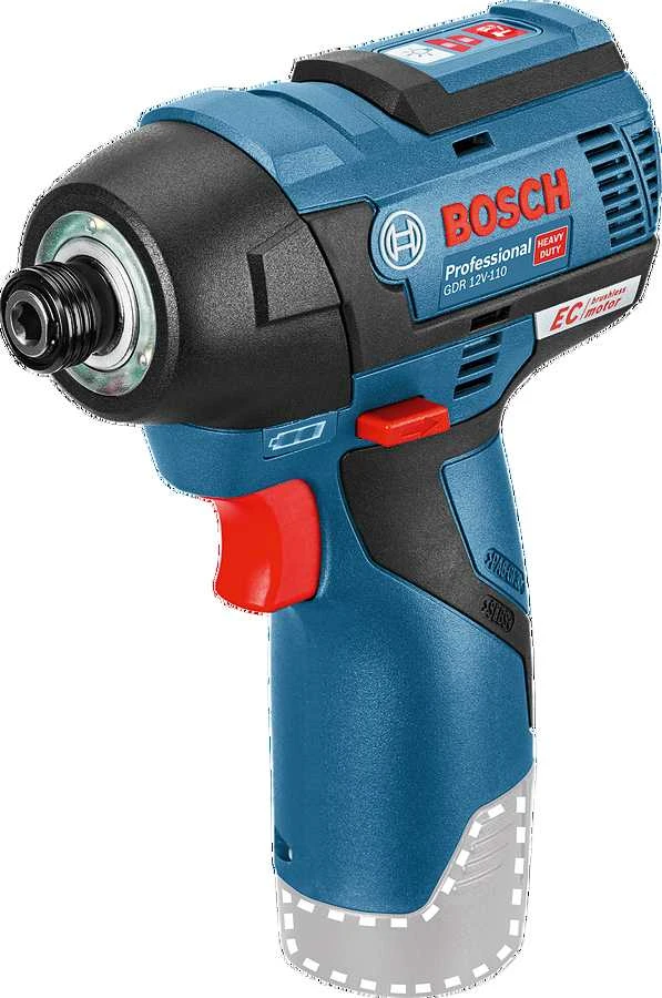 Bosch Akumuliatorinis smūginis suktuvas GDR 12V-110, be akumuliatoriaus ir kroviklio