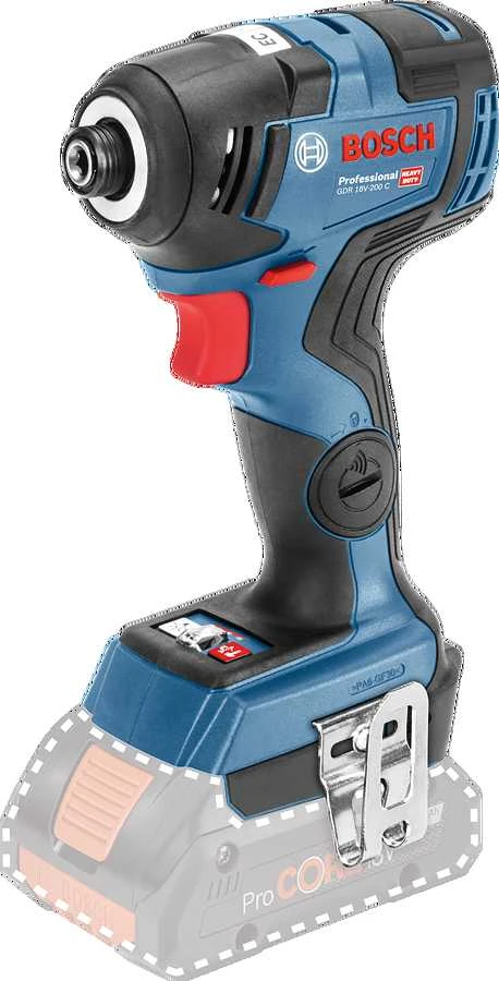 Bosch Akumuliatorinis smūginis suktuvas GDR 18V-200 C, be akumuliatoriaus ir kroviklio