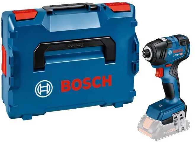 Smūginis veržliasūkis Bosch GDR 18V-200; 18 V (be akumuliatoriaus ir pakrovėjo) + Lagaminas