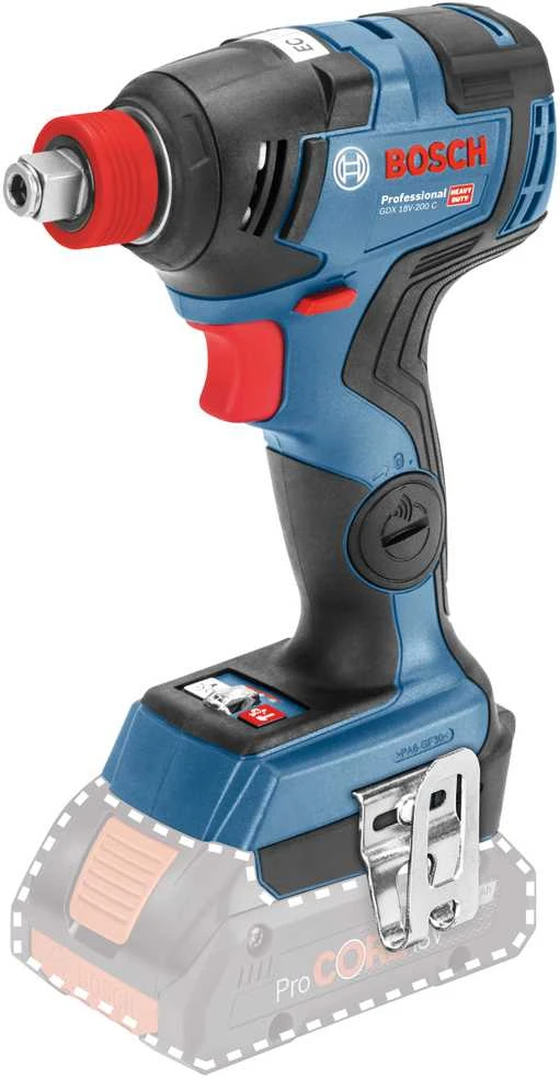 Bosch Akumuliatorinis smūginis suktuvas / veržliaraktis GDX 18V-200 C, be akumuliatoriaus ir kroviklio