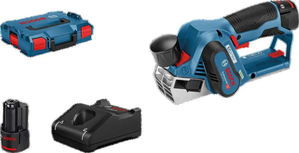 Bosch Akumuliatorinis oblius GHO 12V-20, 2x3.0Ah