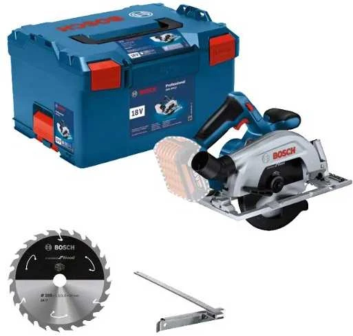 Bosch GKS 185-Li pjūklas su lagaminu ir priedais