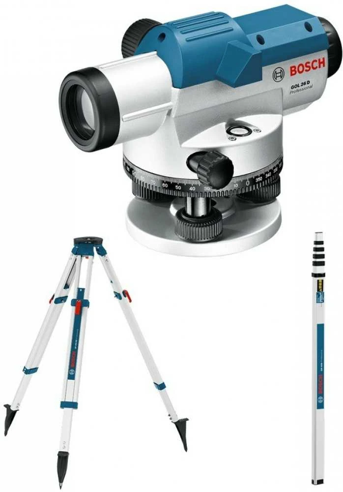 Bosch Optinis nivelyras kompl. GOL 26 D (BT160, GR500, Case)