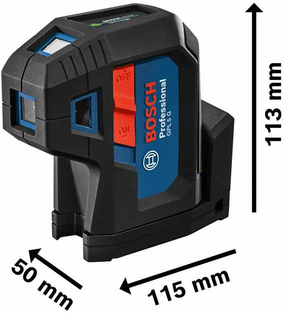 Bosch Taškinis lazerinis nivelyras GPL 3 G, BG 2x1.5V