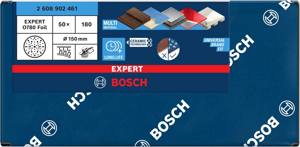 Bosch Fol. šlif. disk O780,50/1 EXPERT, 150 mm, G180
