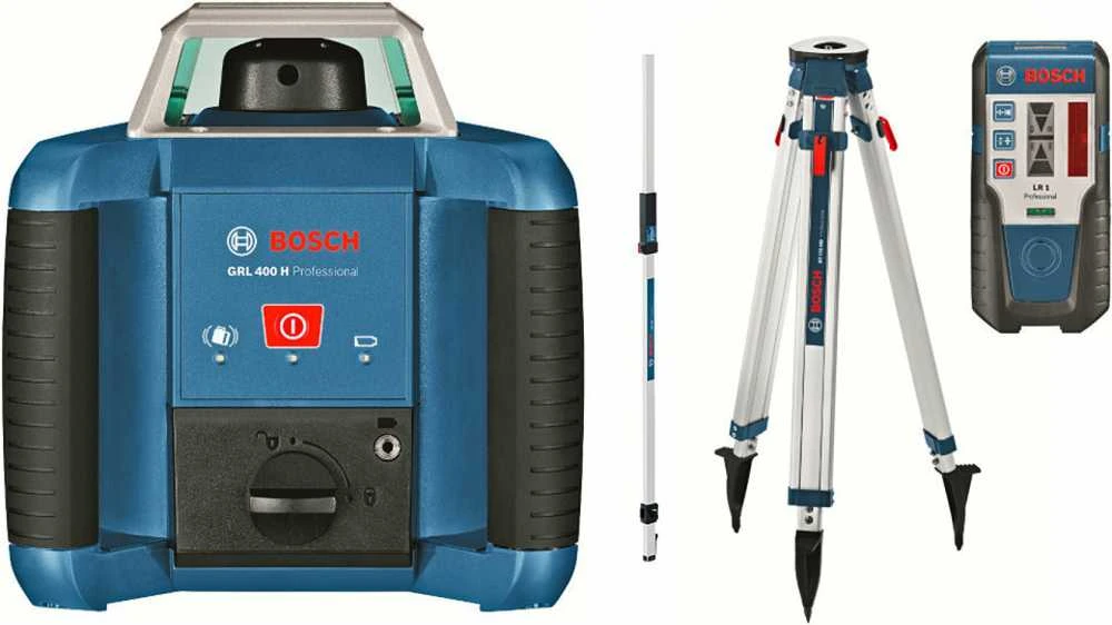 Grąžtas Bosch GRL 400 H lazerinis sraigtas, raud