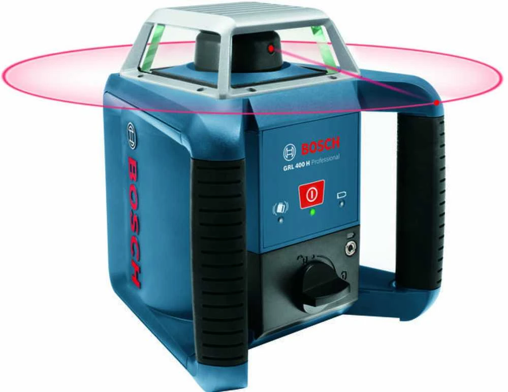 Grąžtas Bosch GRL 400 H lazerinis sraigtas, raud