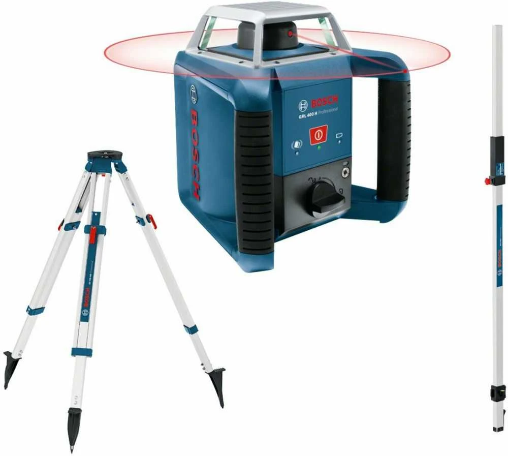 Grąžtas Bosch GRL 400 H lazerinis sraigtas, raud