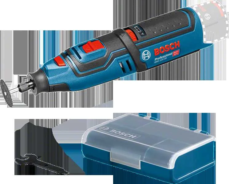 Akumuliatorinis rotacinis įrankis Bosch GRO 12V-35 PROFESSIONAL, be akumuliatoriaus ir kroviklio