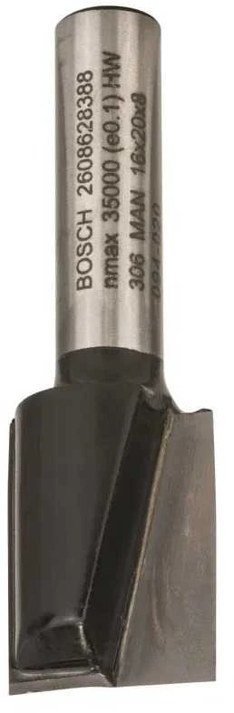 Bosch Pirštinė freza HM B=16mm, l=20 mm,kotas 8mm