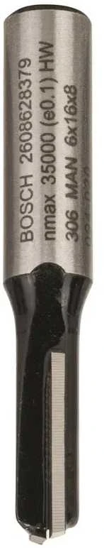 Bosch Pirštinė freza HM B=6 mm, l=16 mm,kotas 8mm
