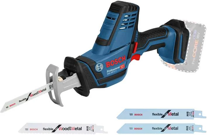 Akumuliatorinis tiesinis pjūklas Bosch GSA 18 V-LI C Professional Solo