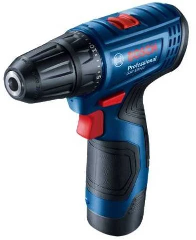 BOSCH gręžtuvas suktuvas GSR 120-LI 12V 30/14Nm 2x2,0Ah LI-ION + PRIEDAI 23 vnt.