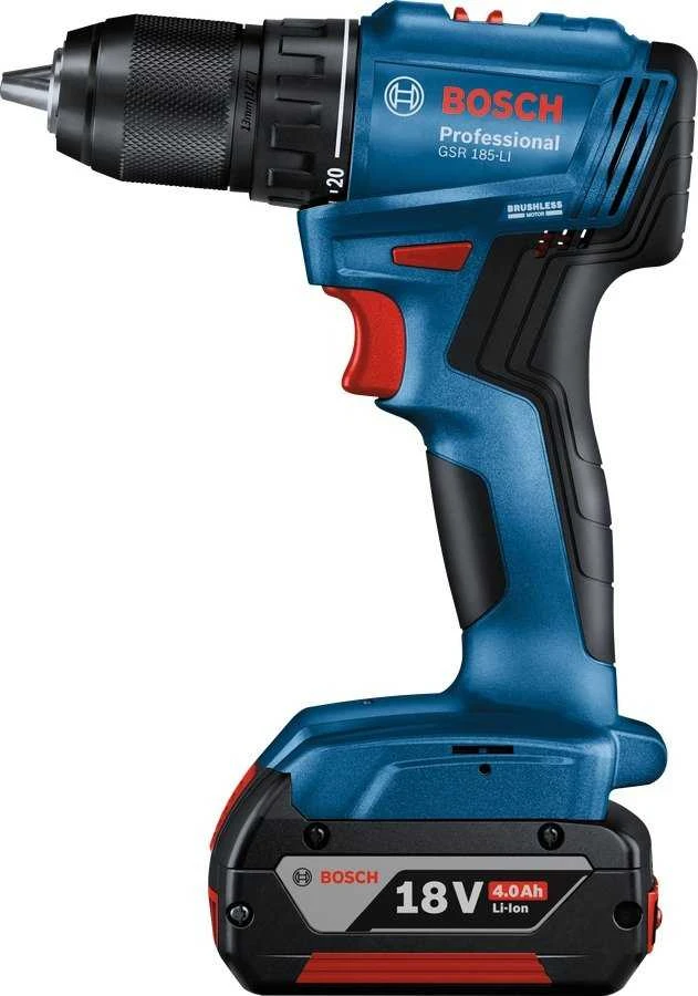 Bosch akumuliatorinis suktuvas-gręžtuvas 18V su 4.0Ah baterija