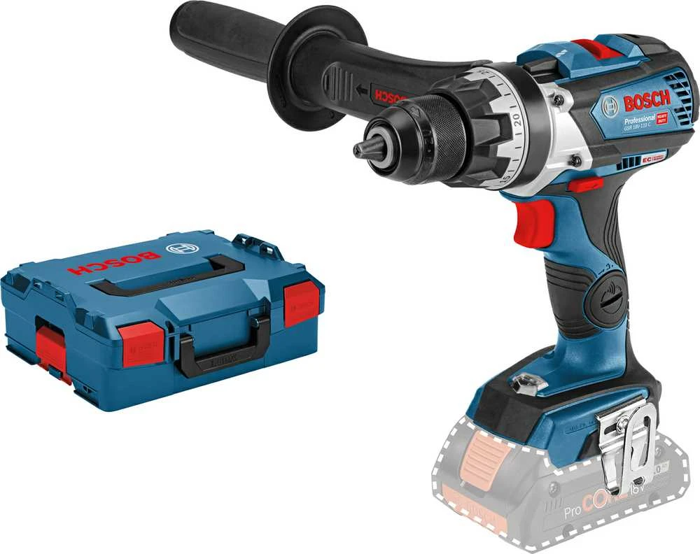 Bosch GSR 18V-110 C, LB be akumuliatoriaus ir kroviklio