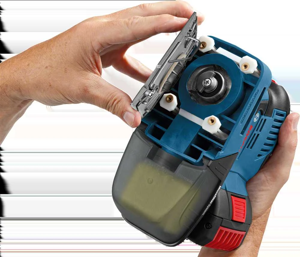 Bosch Akumuliatorinis vibracinis šlifuoklis GSS 18V-10, be akumuliatoriaus ir kroviklio
